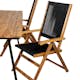 Spisegruppe Venture Home Chane med 4 Jimbo Sammenleggbara Spisestoler