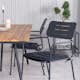Spisegruppe Venture Home Chane med 4 Nime Spisestoler