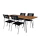 Spisegruppe Venture Home Chane med 4 Nime Spisestoler