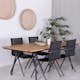 Spisegruppe Venture Home Chane med 4 Anve Spisestoler