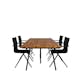 Spisegruppe Venture Home Chane med 4 Anve Spisestoler