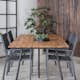 Spisegruppe Venture Home Chane med 4 Curz Stablebare Spisestoler
