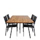 Spisegruppe Venture Home Chane med 4 Curz Stablebare Spisestoler