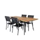 Spisegruppe Venture Home Chane med 4 Curz Stablebare Spisestoler