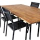Spisegruppe Venture Home Chane med 4 Curz Stablebare Spisestoler