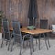 Spisegruppe Venture Home Chane med 4 Curz Spisestoler