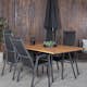 Spisegruppe Venture Home Chane med 4 Curz Spisestoler