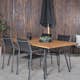 Spisegruppe Venture Home Chane med 4 Samba Stablebare Spisestoler