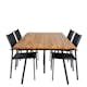 Spisegruppe Venture Home Chane med 4 Samba Stablebare Spisestoler