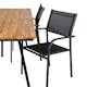Spisegruppe Venture Home Chane med 4 Samba Stablebare Spisestoler