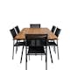Spisegruppe Venture Home Chane med 6 Samba Stablebare Spisestoler