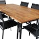 Spisegruppe Venture Home Chane med 6 Samba Stablebare Spisestoler