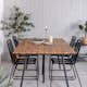 Spisegruppe Venture Home Chane med 4 Lumi Stablebare Spisestoler
