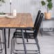 Spisegruppe Venture Home Chane med 4 Lumi Stablebare Spisestoler