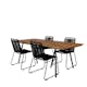 Spisegruppe Venture Home Chane med 4 Lumi Stablebare Spisestoler
