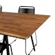 Spisegruppe Venture Home Chane med 4 Lumi Stablebare Spisestoler