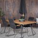 Spisegruppe Venture Home Chane med 4 Billy Lenestoler