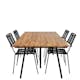 Spisegruppe Venture Home Chane med 4 Lumi Spisestoler