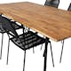 Spisegruppe Venture Home Chane med 4 Lumi Spisestoler