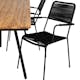 Spisegruppe Venture Home Chane med 4 Lumi Spisestoler