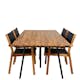 Spisegruppe Venture Home Chane med 4 Vum Stablebare Spisestoler
