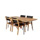 Spisegruppe Venture Home Chane med 4 Vum Stablebare Spisestoler