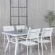 Spisegruppe Venture Home Vyn Hvit med 4 Samba Stablebare Spisestoler