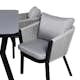 Spisegruppe Venture Home Vyn Sort med 4 Vyn Spisestoler