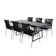 Spisegruppe Venture Home Douglas med 6 Jefferson Stablebare Spisestoler
