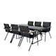 Spisegruppe Venture Home Douglas med 6 Meya Spisestoler