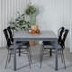 Spisegruppe Venture Home Lova med 4 Jefferson Stablebare Spisestoler