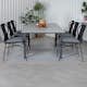 Spisegruppe Venture Home Lova 160 med 6 Jefferson Stablebare Spisestoler