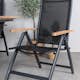 Spisegruppe Venture Home Meya med 4 Perla Posisjonsstoler