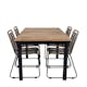 Spisegruppe Venture Home Mendi med 4 Levi Stoler