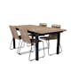 Spisegruppe Venture Home Mendi med 4 Levi Stoler
