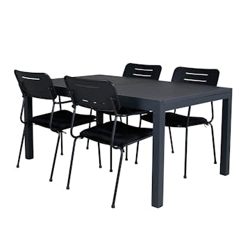 Spisegruppe Venture Home Marbella med 4 Nice Stoler