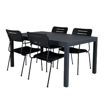 Spisegruppe Venture Home Marbella med 4 Nice Stoler