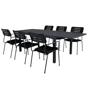 Spisegruppe Venture Home Marbella med 6 Nice Stoler