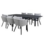 Spisegruppe Venture Home Marbella med 6 Veny Stoler