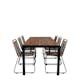 Spisegruppe Venture Home Bois med 6 Levi Stoler