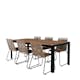 Spisegruppe Venture Home Bois med 6 Levi Stoler
