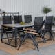 Spisegruppe Venture Home Texas med 6 Pave Stoler