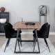 Spisegruppe Venture Home Inca med 4 Velvet Stoler