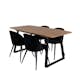 Spisegruppe Venture Home Inca med 4 Velvet Stoler