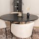 Spisegruppe furniture/fashion Copenhagen Ø140 cm med 4 Berit Stoler