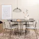 Spisegruppe furniture/fashion Copenhagen Ø140 cm med 4 Kenth Stoler
