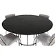 Spisegruppe furniture/fashion Copenhagen Ø140 cm med 4 Kenth Stoler