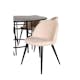Spisegruppe furniture/fashion Copenhagen Ø140 cm med 6 Velvet Stoler
