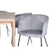 Spisegruppe Venture Home Shy med 6 Bergen Stoler Fløyel