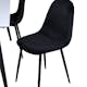 Spisegruppe Venture Home Jolie med 4 Pobbie Stoler Metall